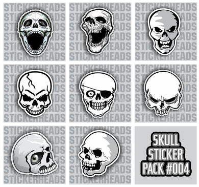 SKULL PACK #004 - Skull Sticker Pack