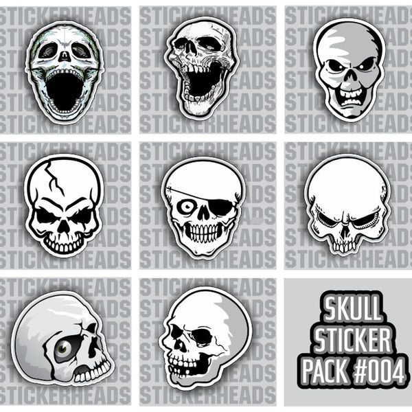 SKULL PACK #004 - Skull Sticker Pack