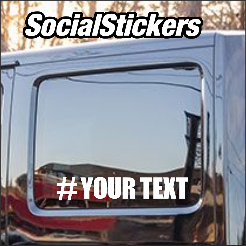 Hashtag - SOCIAL MEDIA STICKERS - Make Your Own Sticker