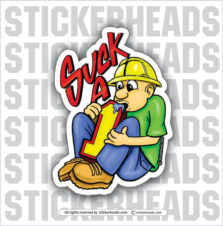 Construction Worker Stickers for Sale
