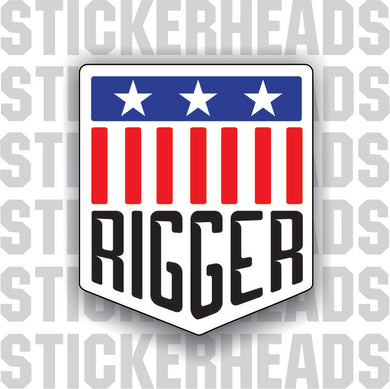 USA DESIGN  - Rigger Riggers Sticker