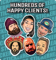 Cartoon Face From your Photo  - Sticker Head guy gift