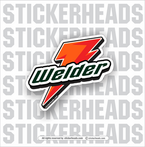Welder-Gade Bolt Logo - Weld Welder Sticker