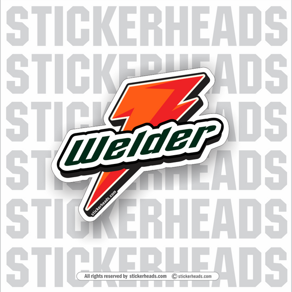 Welder-Gade Bolt Logo - Weld Welder Sticker