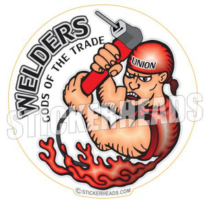 Welders Gods of the Trade  - welding weld sticker