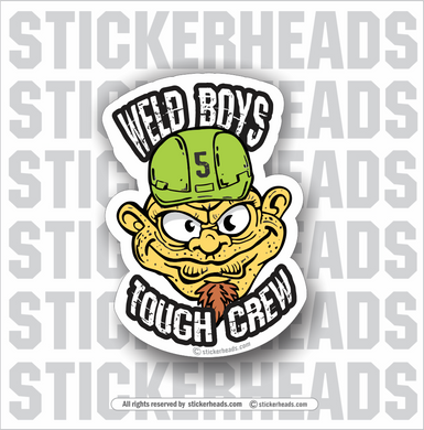 Weld Boys Tough Crew - Fink Cartoon Head -   Incentives Sticker
