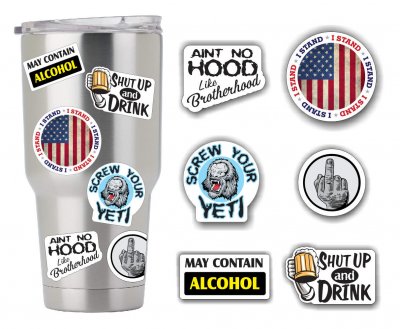 Sticker Pack #1  - Coffee Tumbler Drink Drunk Sticker