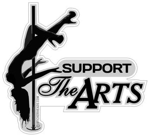 Support The ARTS  -  Sexy Chick Sticker