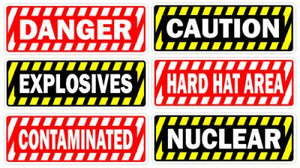 Toolbox Warning Danger Sticker Pack #1 ( 6 stickers ) Misc Union work