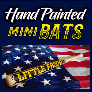 Little Friend -  Hand Painted - Mini Bat - Guy Gifts - Man Cave Shit