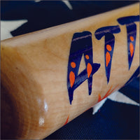 Attitude Adjuster  ( with para-cord handle ) Hand Painted - Mini Bat - Guy Gifts - Man Cave Shit