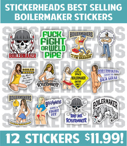 BOILERMAKER ( Best Selling ) Pack of 12 STICKERS