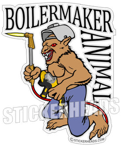 BOILERMAKERs ANIMAL #1  - Sticker- boilermakers  boilermaker  Sticker
