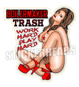 TRASH Sexy  - Sticker- boilermakers  boilermaker  Sticker