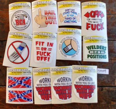 ⭕#ST049- Job  12-3" Sticker Pack   | |  Over Run Sticker Deal  | |