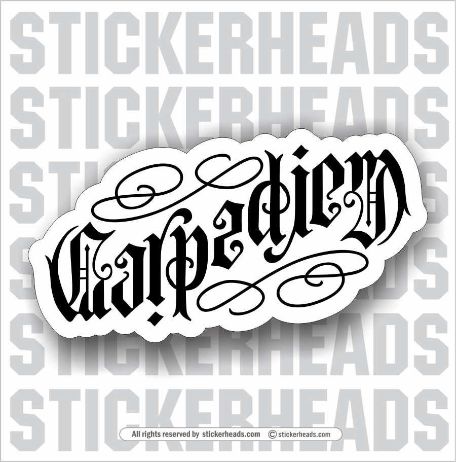 CARPE DIEM  "seize the day" Anagram Cool - Funny Sticker