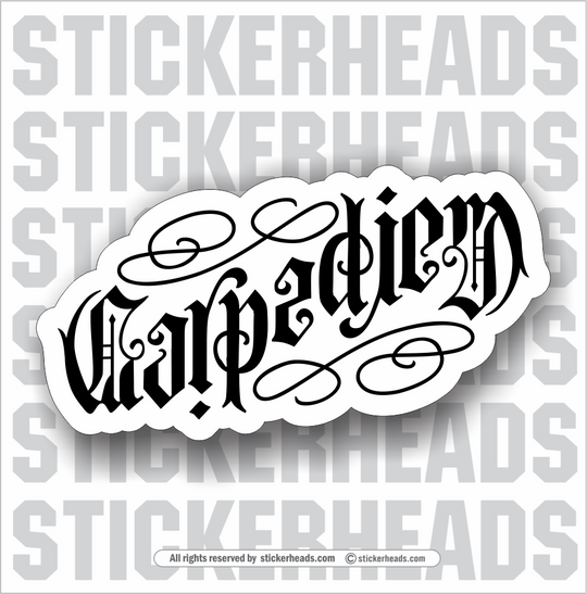 CARPE DIEM  "seize the day" Anagram Cool - Funny Sticker