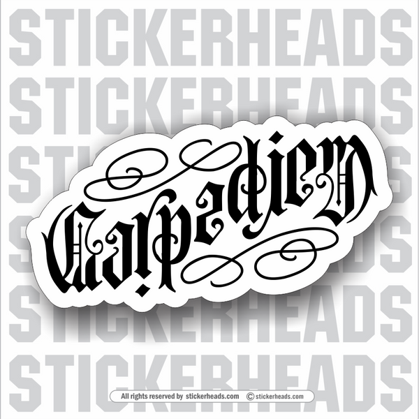 CARPE DIEM  "seize the day" Anagram Cool - Funny Sticker