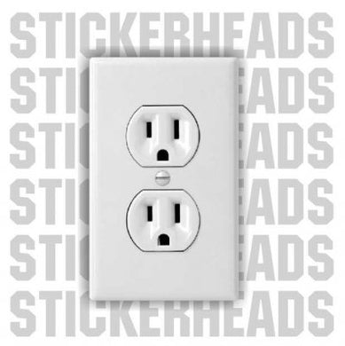 Fake Electrical Outlet Pack Of 2 -  Electrical Electric Sticker