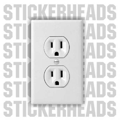 Fake Electrical Outlet Pack Of 2 -  Electrical Electric Sticker