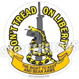 Don't Tread on Liberty - Gadsden Right to keep & Bear Arms AR-15 -  Pro Gun Sticker