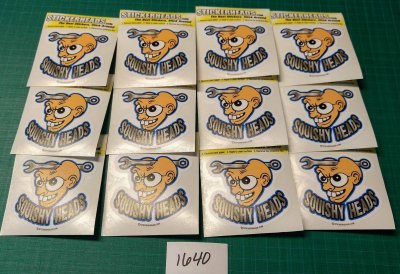 ⭕#1640 - JOB - 12-3" Sticker Pack   | |  Over Run Sticker Deal  | |