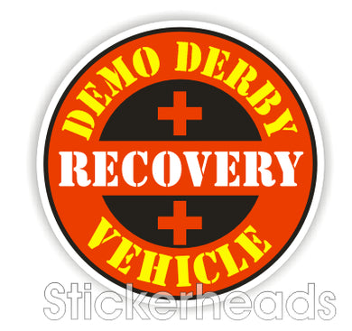 Demo Recovery Vehicle - Demo Demolition Derby Sticker