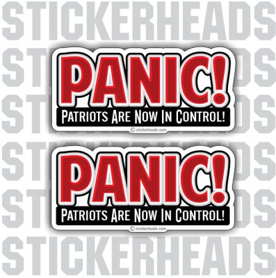 PANIC - Patriots Sticker