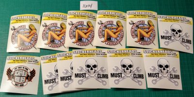 ⭕#1614 - SCAFFORDERS- 12-3" Sticker Pack   | |  Over Run Sticker Deal  | |