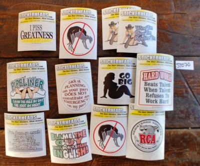 ⭕#ST070 - PIPELINER - 12-3" Sticker Pack   | |  Over Run Sticker Deal  | |
