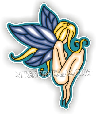 Blue Wing Fairy  - Funny Sticker