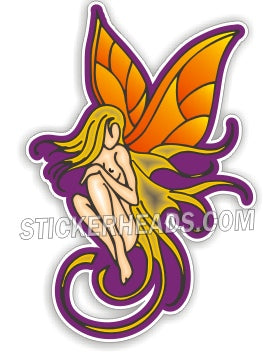 Orange Wing Fairy  - Funny Sticker