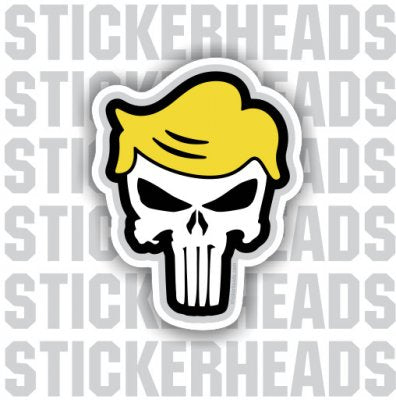 Trump Punisher Skull - Conspiracy Sticker – Stickerheads Stickers