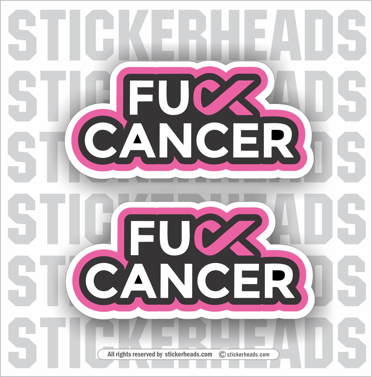 Large 1200mm Windshield Decal For Ute Truck Car Window F*ck Cancer Car ...