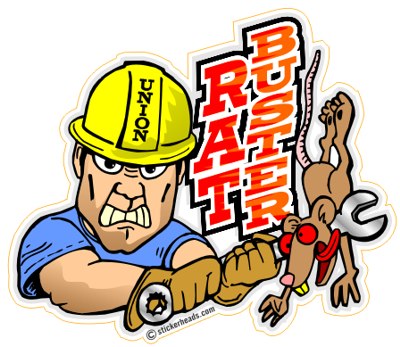 Rat BUSTER - Misc Union Sticker – Stickerheads Stickers