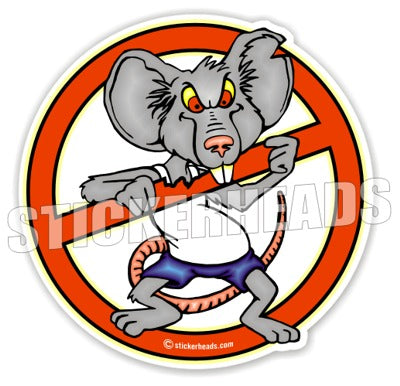 No RATS  - Work Job Sticker