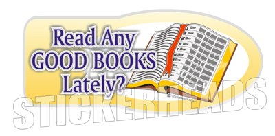 Read Any Good Books - Religious Sticker