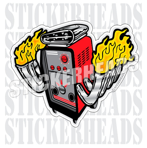 Hot Rod Flying - welding weld sticker