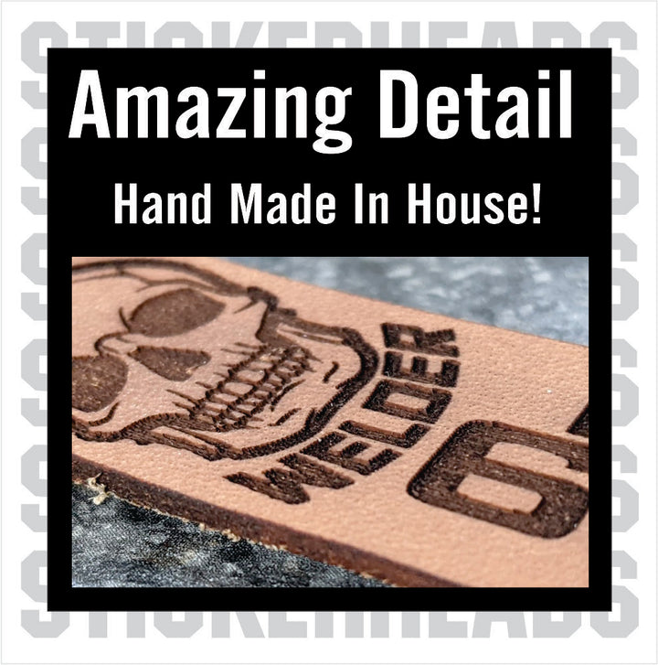 Custom Leather Keychain ( 8 inch ) - Work Union Misc -  Guy Gifts - Man Cave Shit