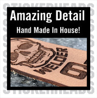 Custom Leather Keychain ( 8 inch ) - Work Union Misc -  Guy Gifts - Man Cave Shit