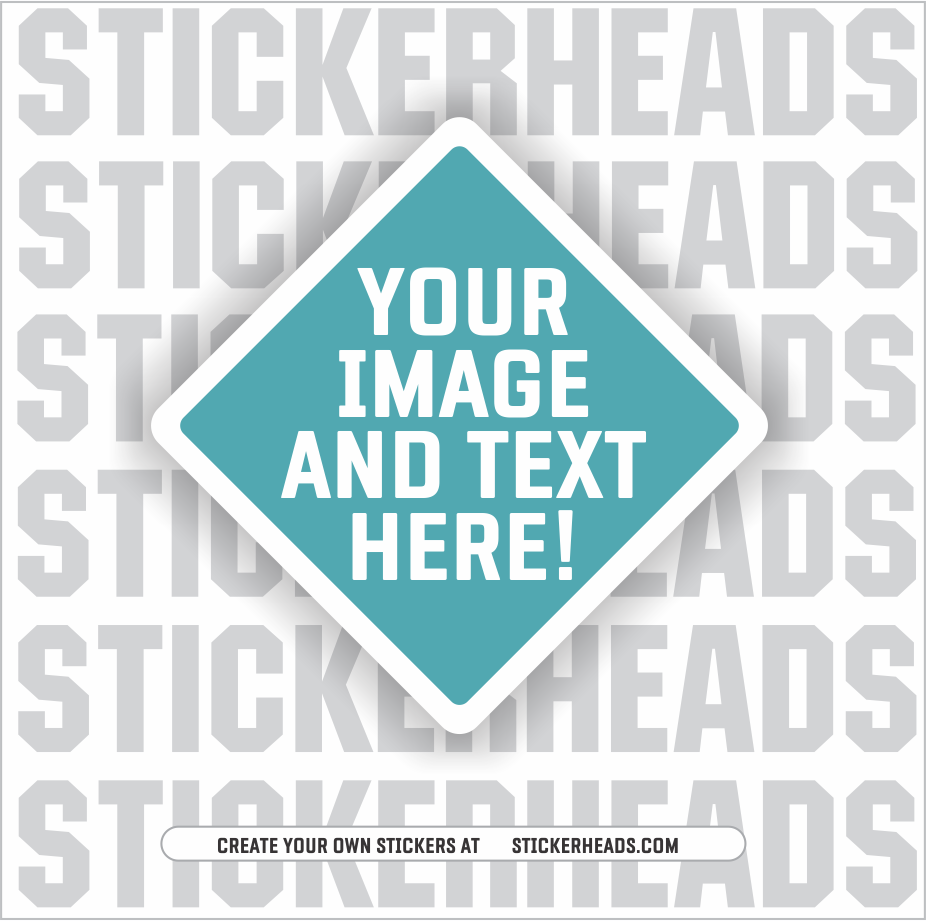 Make Your Own |  DIAMOND STICKER |     Upload Your Photo Or Custom Design -  Sticker