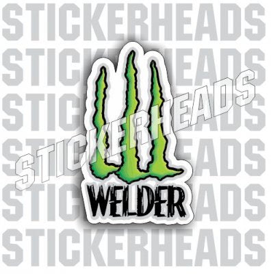 Green W Welder - welding weld sticker – Stickerheads Stickers