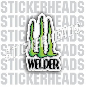 Green W Welder   - welding weld sticker