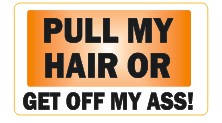 Pull My Hair  - Attitude Sticker