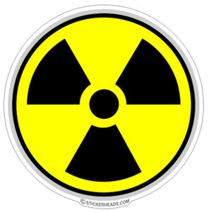 Radiation circle symbol - Funny Sticker