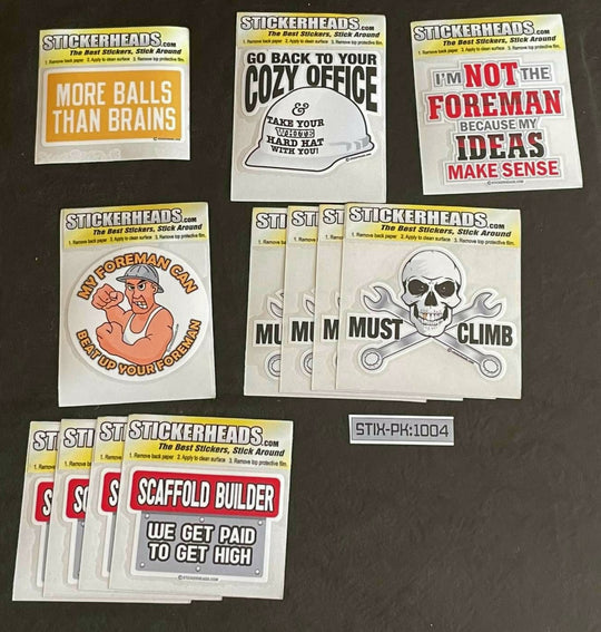 ⭕#STIX-PK 1004 -----12 -3" Sticker Pack   | |  Over Run Sticker Deal  | |  SCAFFOLD