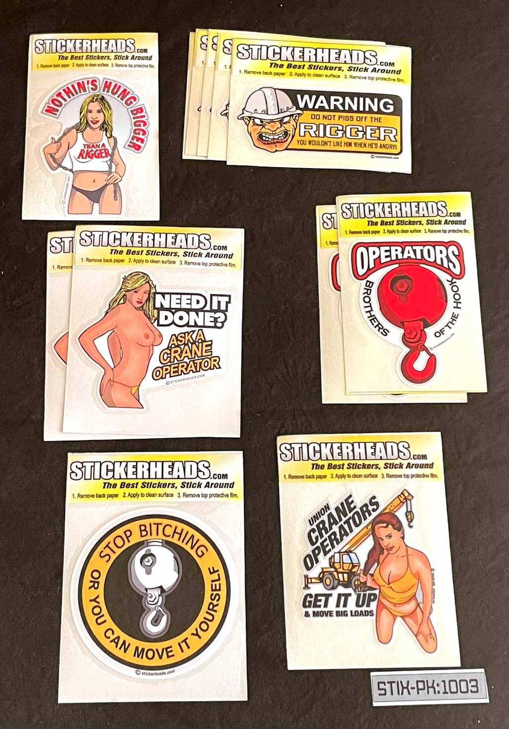 ⭕#STIX-PK 1003 -----12 -3" Sticker Pack   | |  Over Run Sticker Deal  | |  OPERATOR