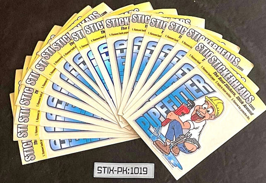 ⭕#STIX-PK 1019 ---16 -3" Sticker Pack   | |  Over Run Sticker Deal  | | PIPEFITTER