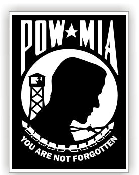 POW - MIA  - Military Sticker