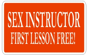 Sex Instructor  - Attitude Sticker